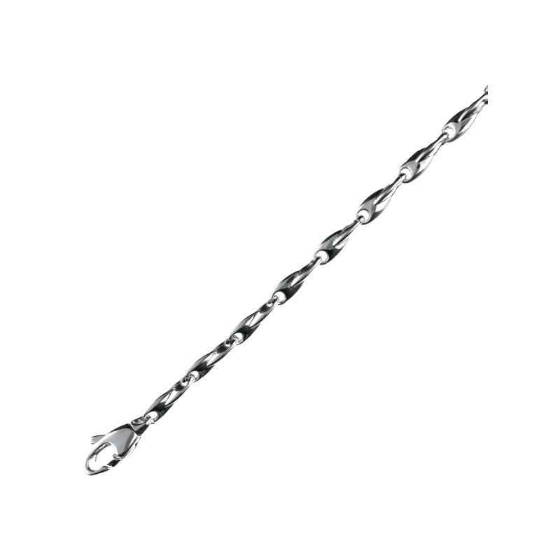 Collana a catena uomo Damiata Gioielli in oro bianco 3106/102/1