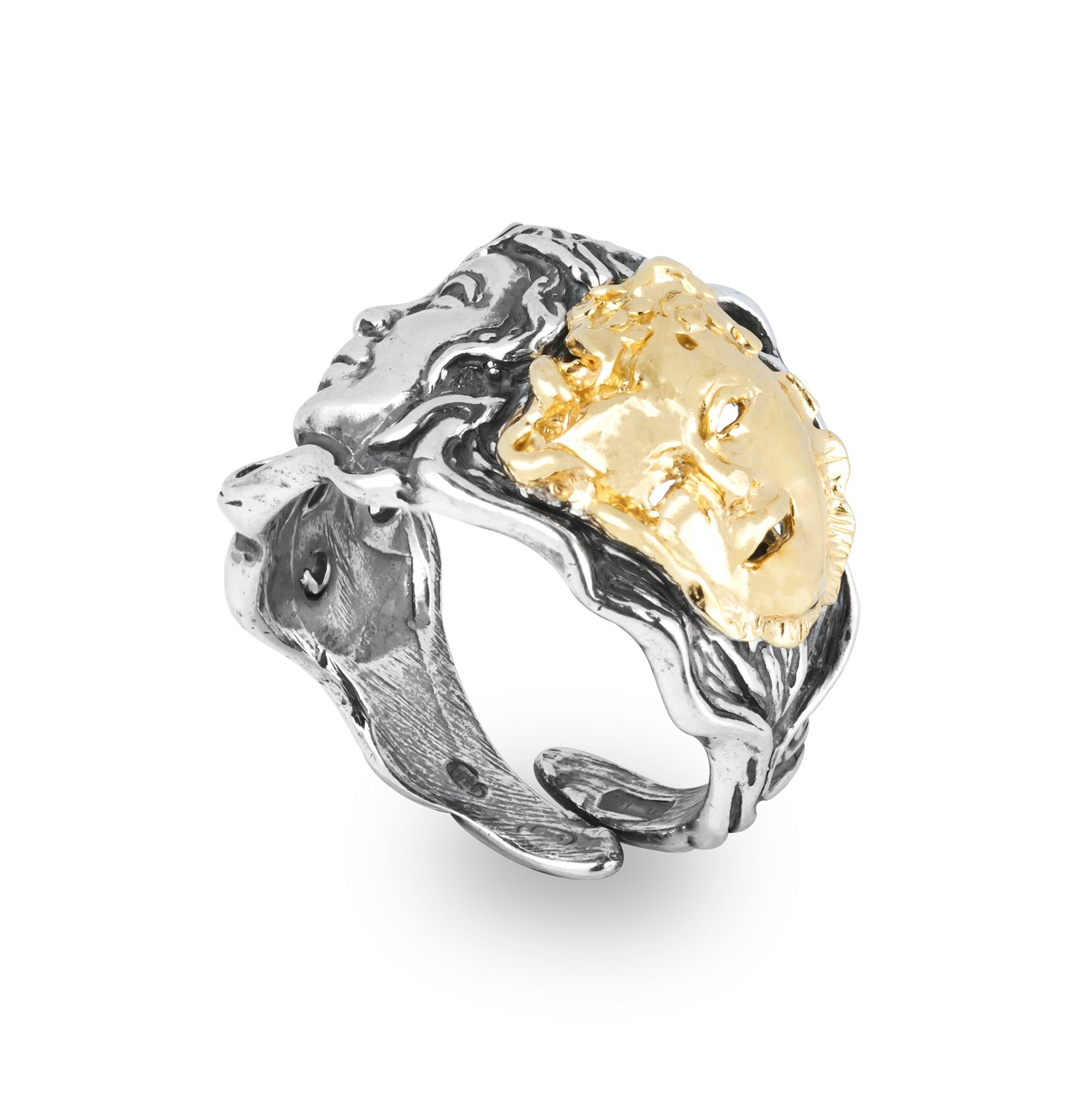Anello donna Gerardo Sacco mese di febbraio in argento bicolore 31129