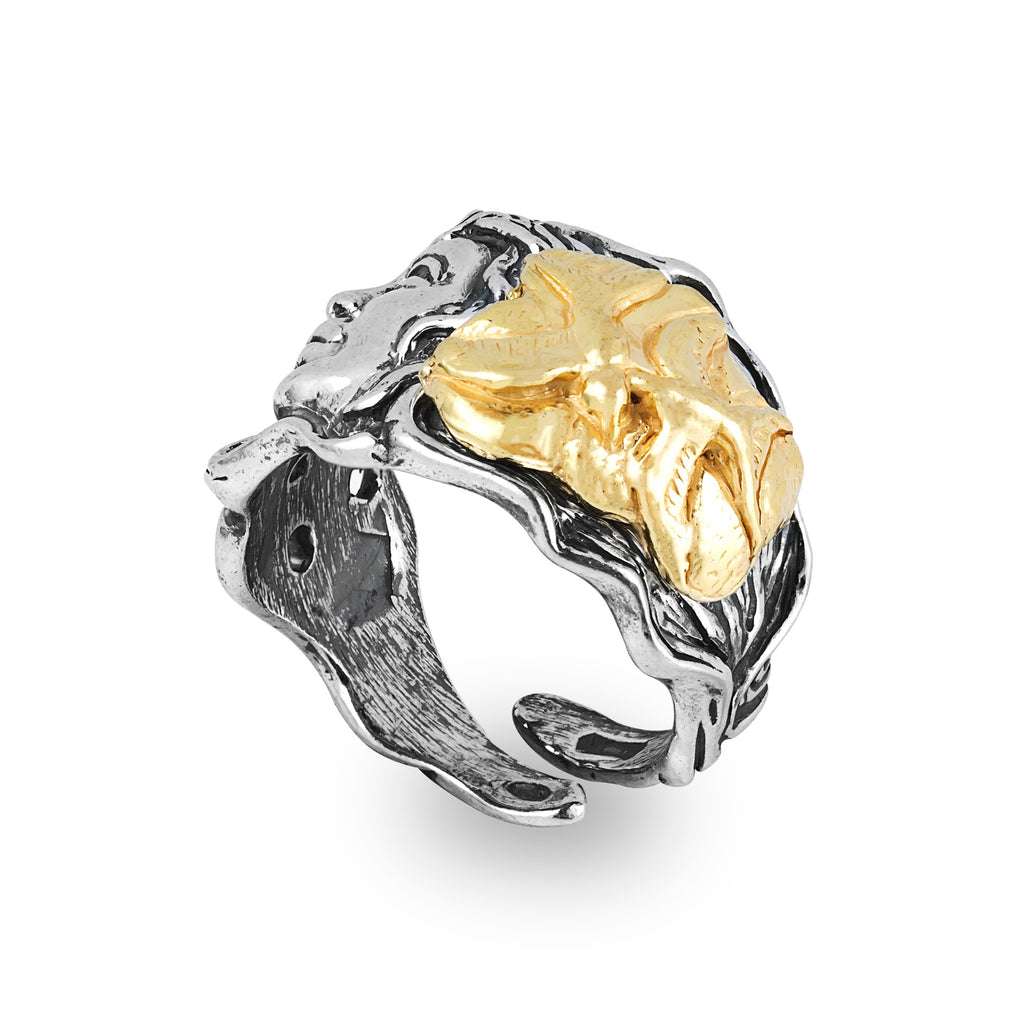 Anello donna Gerardo Sacco mese marzo in argento bicolore 31130