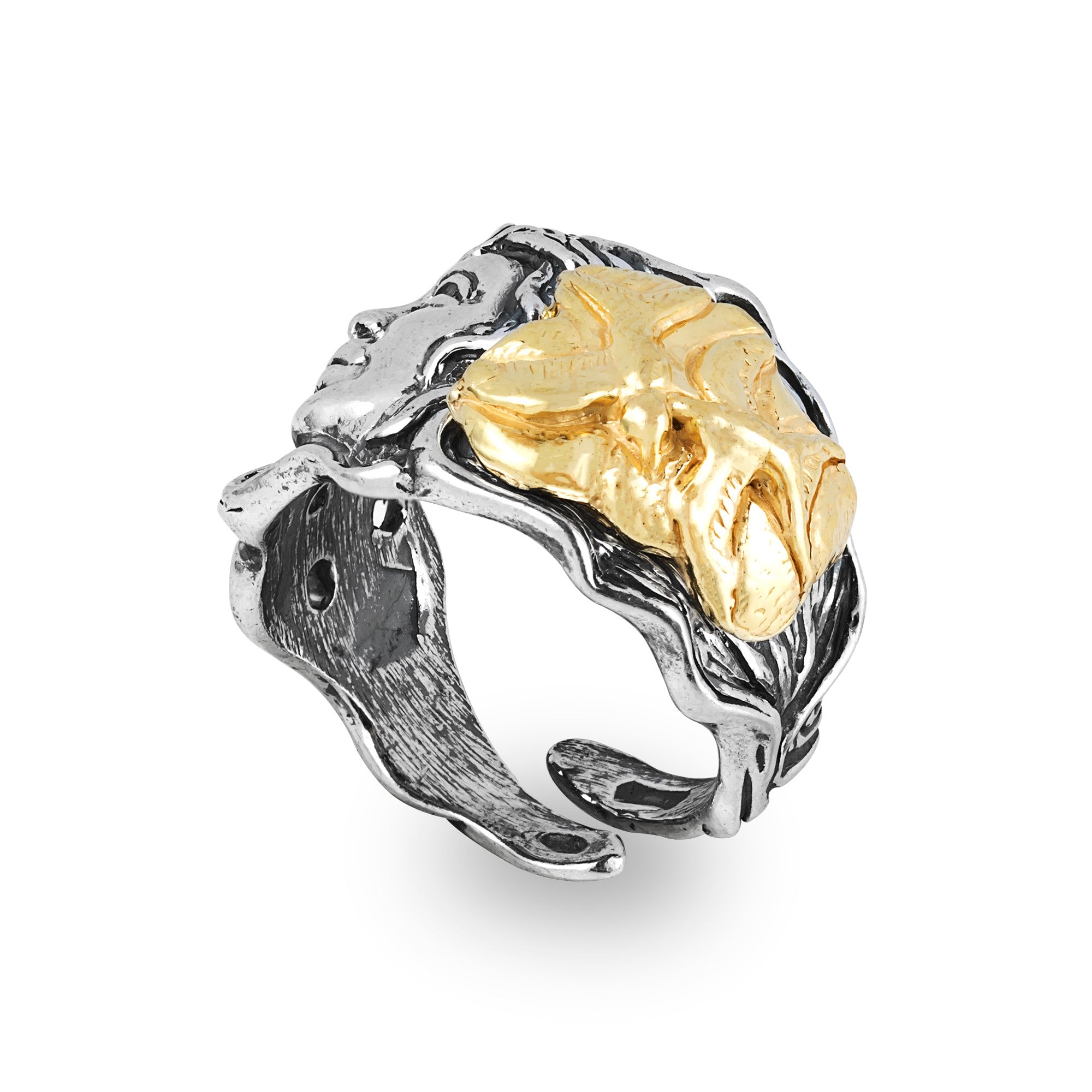 Anello donna Gerardo Sacco mese marzo in argento bicolore 31130