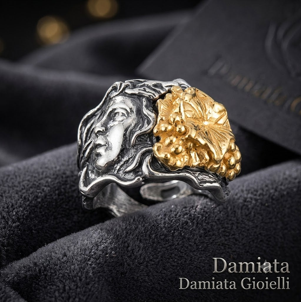 Anello Gerardo Sacco mese di settembre in argento bicolore 31136