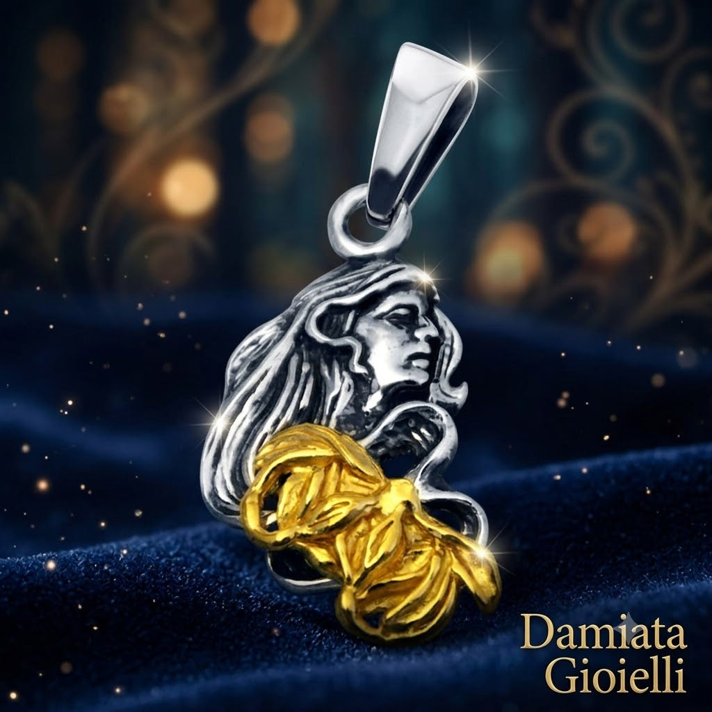 Charm donna Gerardo Sacco donna mese di gennaio in argento bicolore 31169