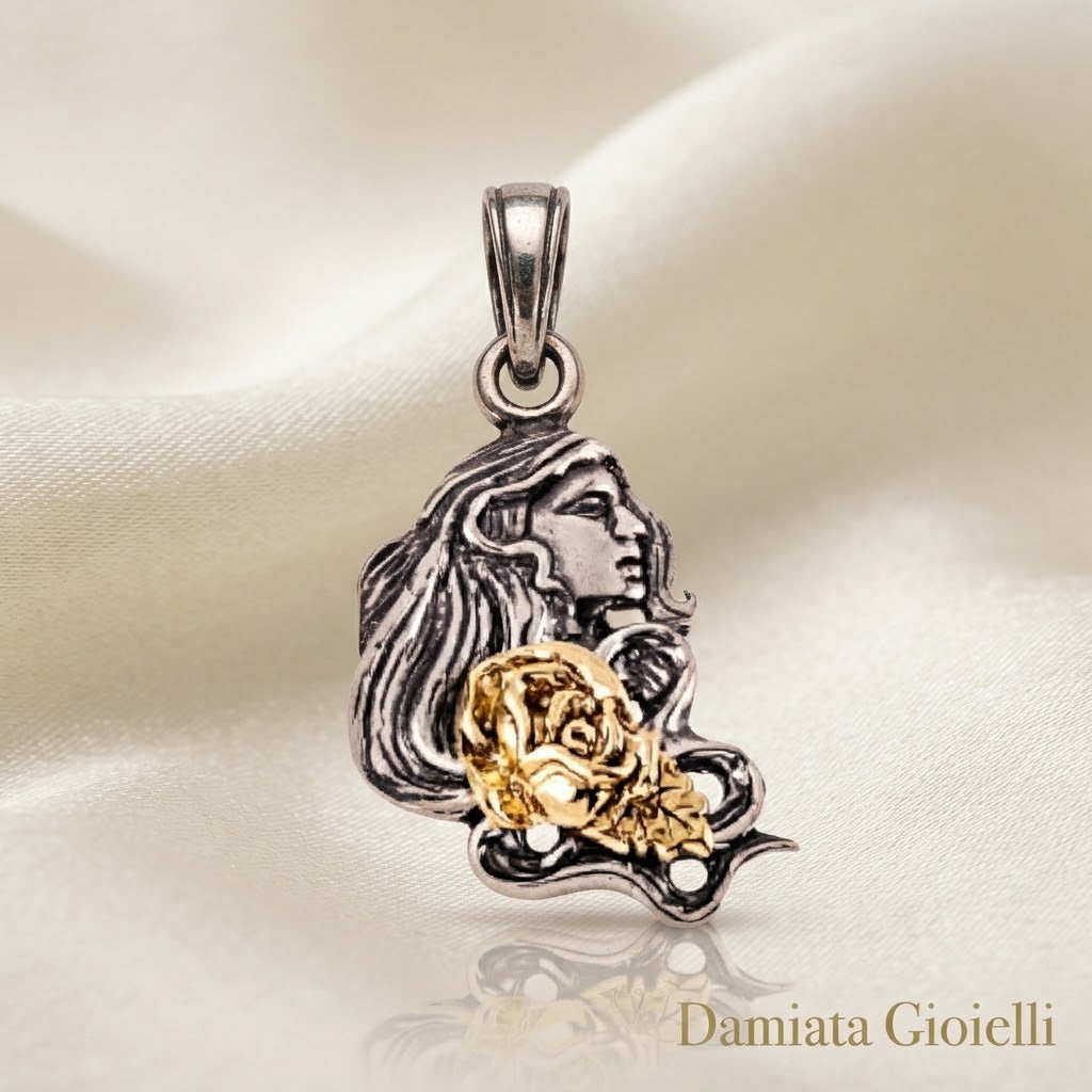 Charm donna Gerardo Sacco donna mese di maggio in argento bicolore ref. 31173
