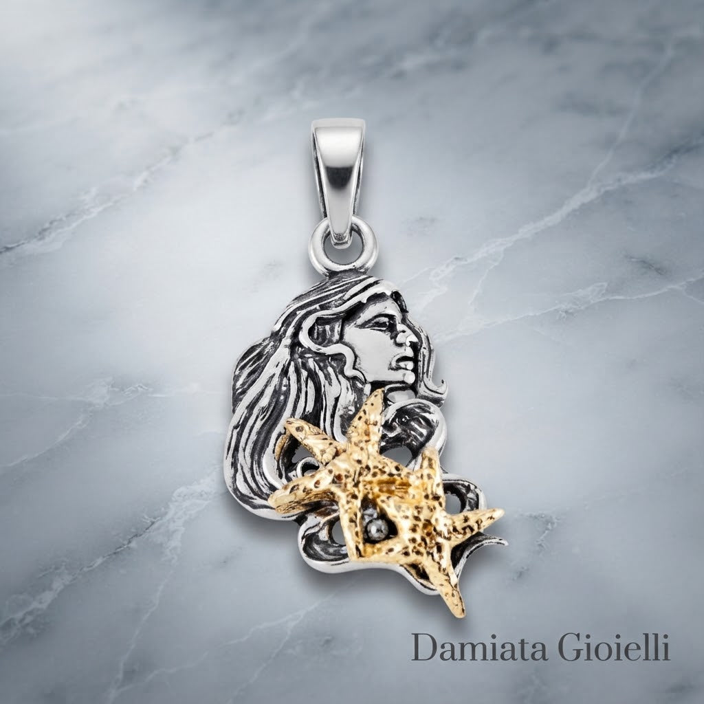 Charm donna Gerardo Sacco donna mese di luglio in argento bicolore ref. 31175