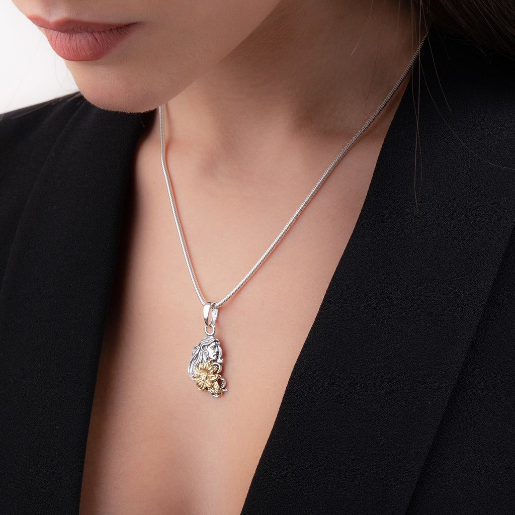 Charm donna Gerardo Sacco donna mese di agosto in argento bicolore ref. 31176