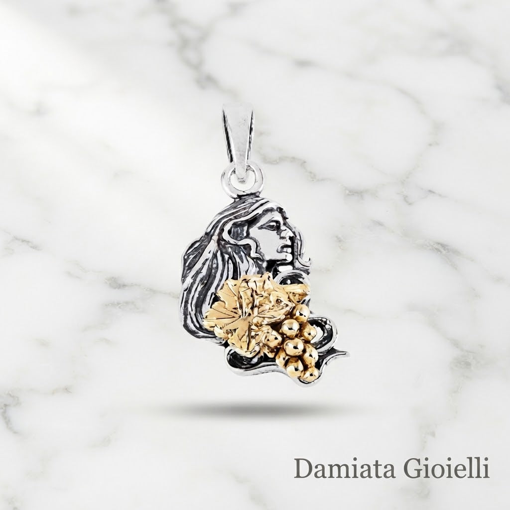 Charm donna Gerardo Sacco donna mese di settembre in argento bicolore ref. 31177