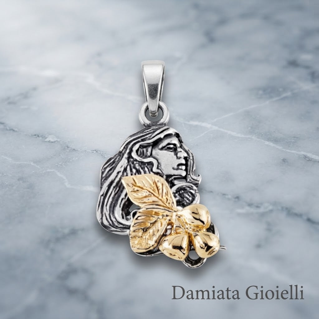 Charm donna Gerardo Sacco donna mese di ottobre in argento bicolore ref. 31178