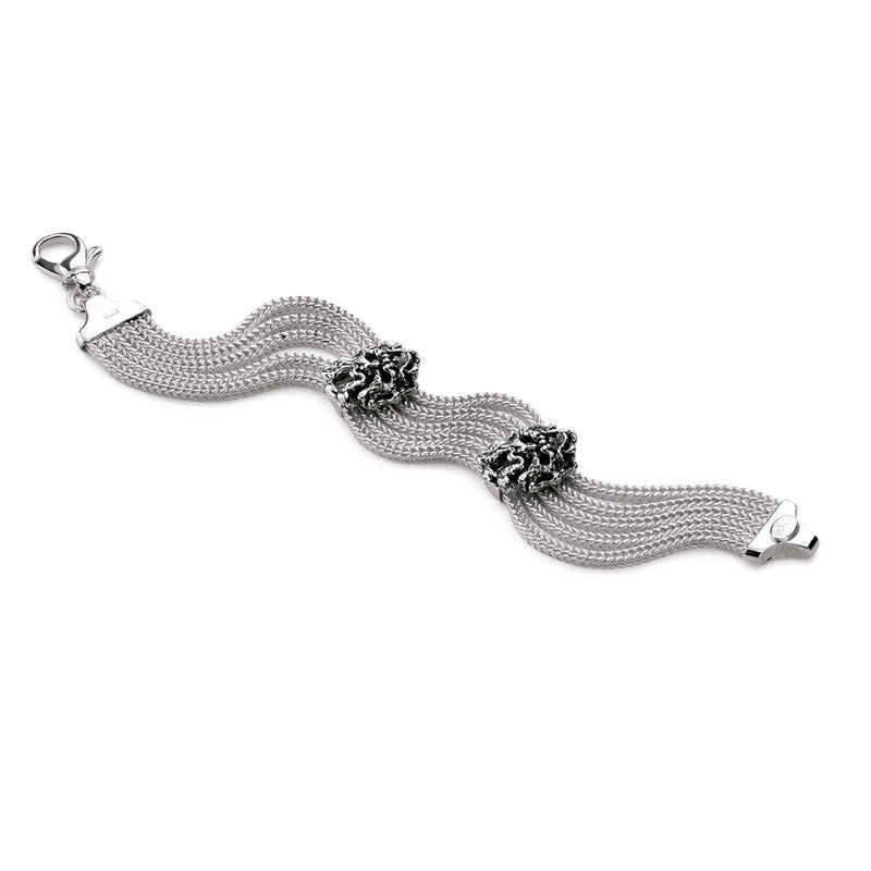 Bracciale cinque fili donna Gerardo Sacco in argento 31787