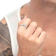 Anello solitario donna Marlù in acciaio e zircone 31AN0008W-12