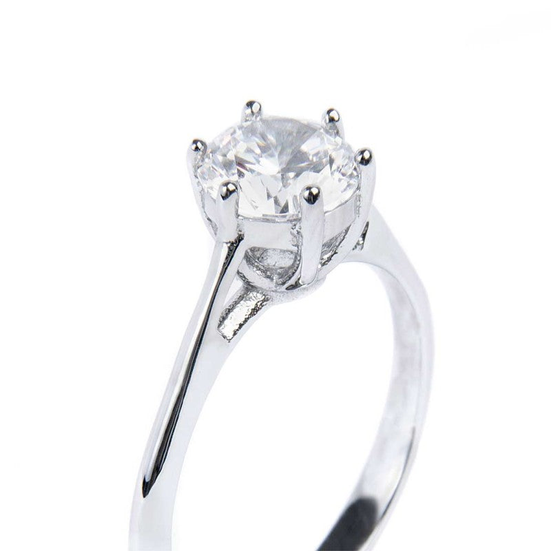 Anello solitario donna Marlù in acciaio e zircone 31AN0010W-12