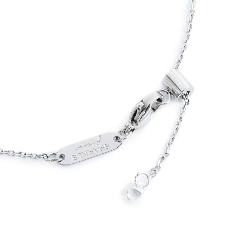 Bracciale infinito unisex Marlù in acciaio e zirconi bianchi 31BR0017-W