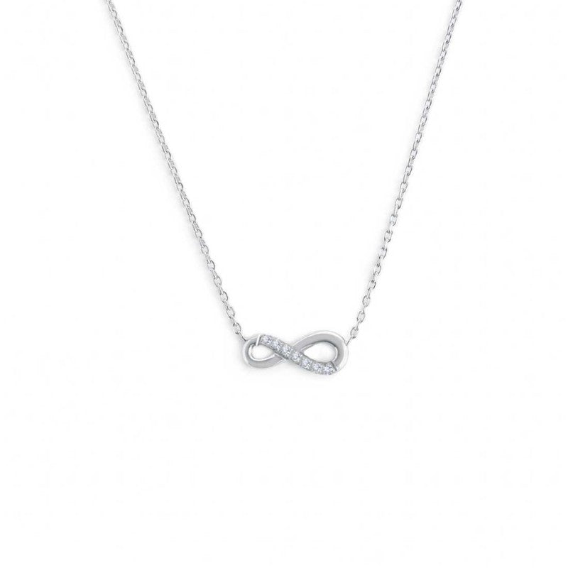 Collana unisex Marlù in acciaio e zirconi bianchi 31CN0008-W