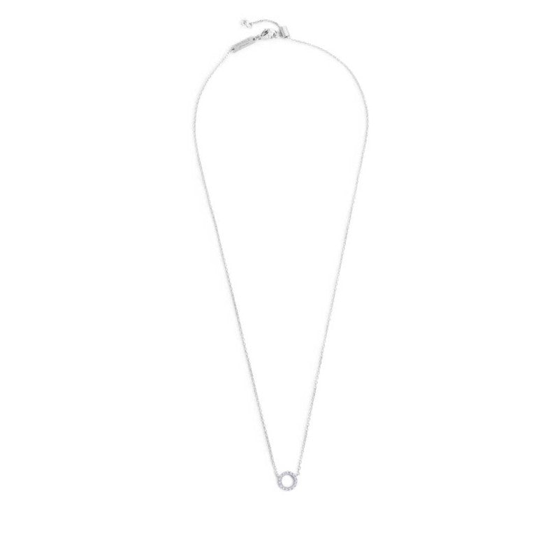 Collana unisex Marlù in acciaio e zirconi bianchi 31CN0014-W