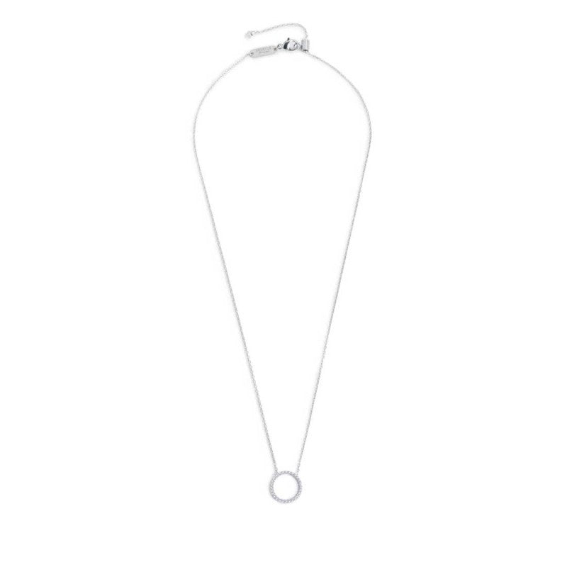 Collana unisex Marlù in acciaio e zirconi bianchi 31CN0015-W