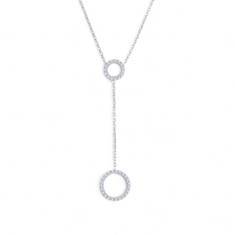 Collana unisex Marlù in acciaio e zirconi bianchi 31CN0016-W