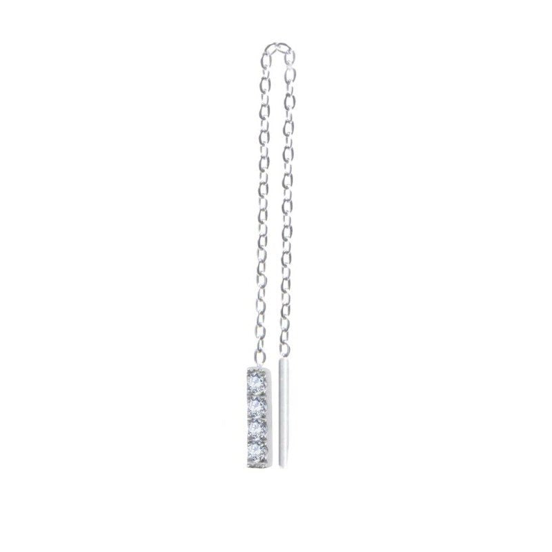 Orecchini pendenti donna Marlù in acciaio con cristalli 31OR0025-W