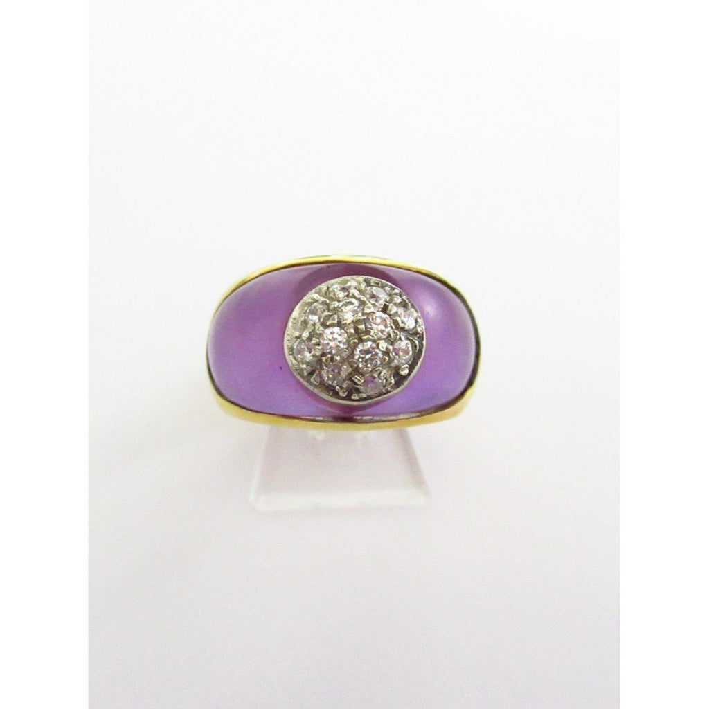 Anello donna Damiata Gioielli in oro giallo, quarzo e zirconi 3212/102