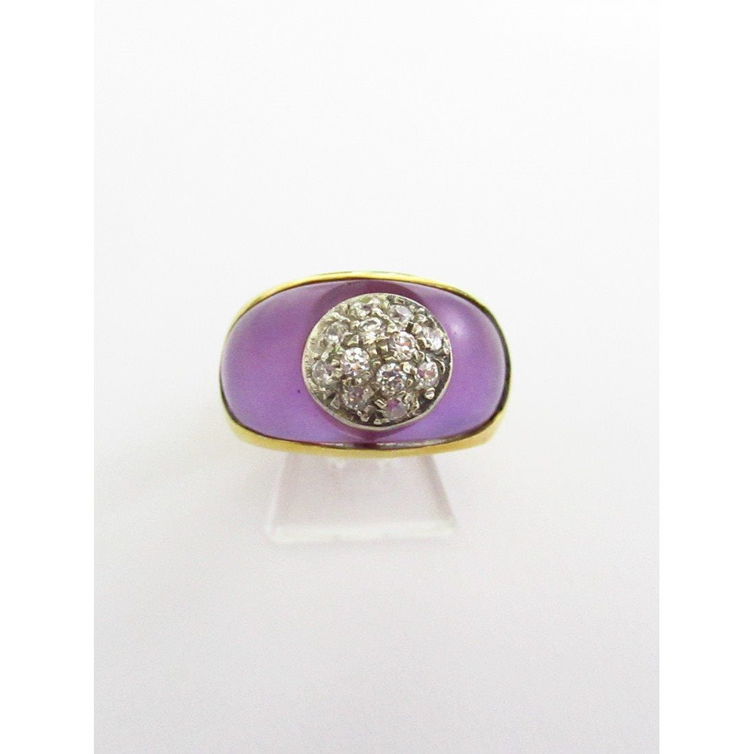 Anello donna Damiata Gioielli in oro giallo, quarzo e zirconi 3212/102