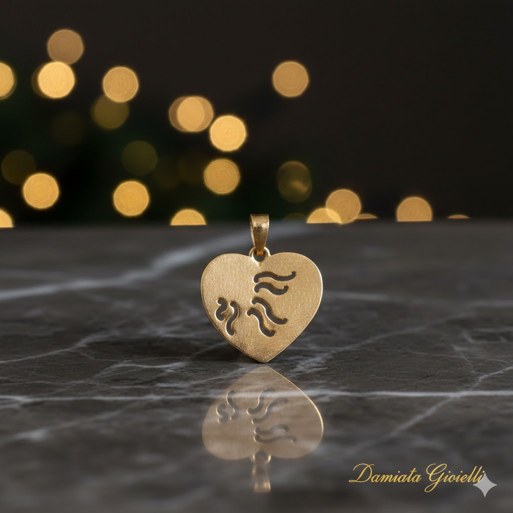 Ciondolo a cuore donna Damiata Gioielli in oro rosa 323/102/2