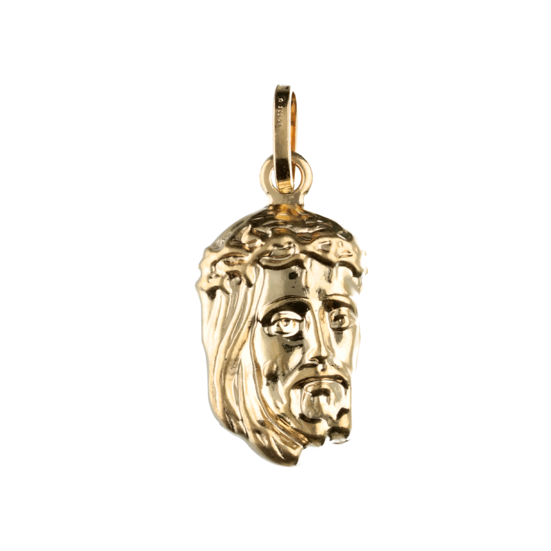 Ciondolo viso di Cristo unisex Damiata Gioielli in oro giallo 326/7/102