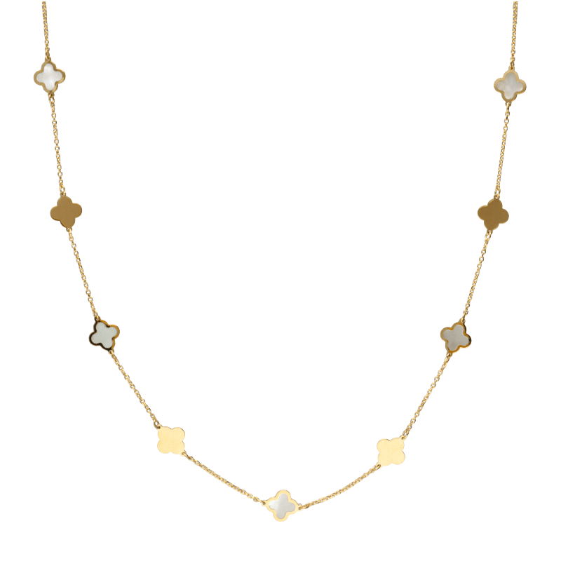 Collana con charm donna Damiata Gioielli in oro giallo e zirconi 327/102/6
