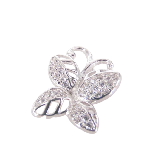 Charm farfalla donna Trova Gioielli in argento con zirconi 3318-B