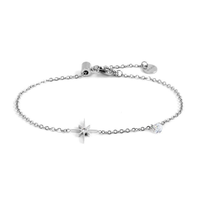 Bracciale donna Marlù Vision in acciaio e cristalli 33BR0014