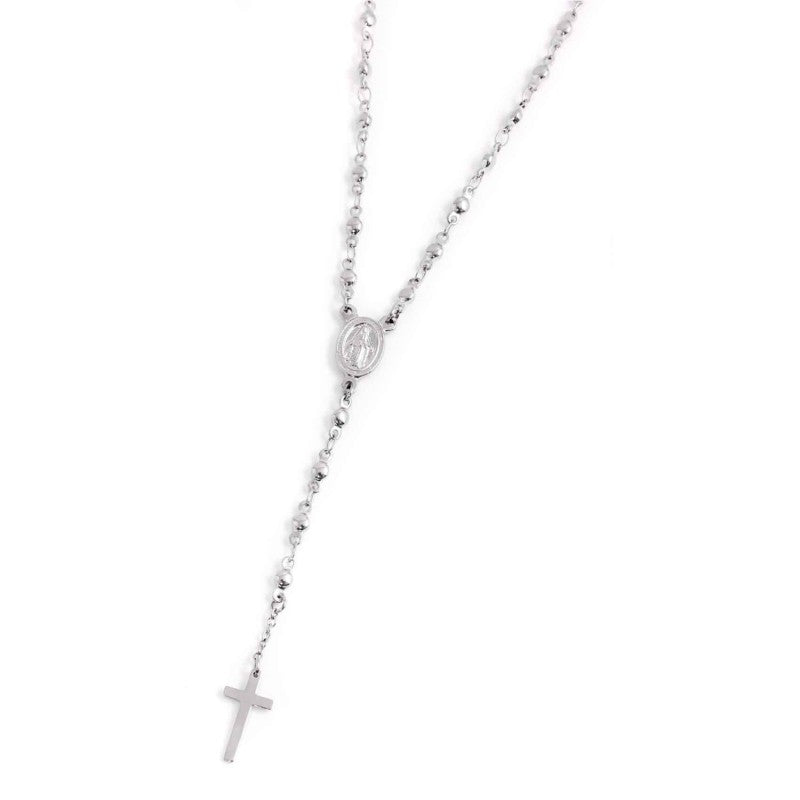 Collana rosario unisex Marlù in acciaio 33CO0004