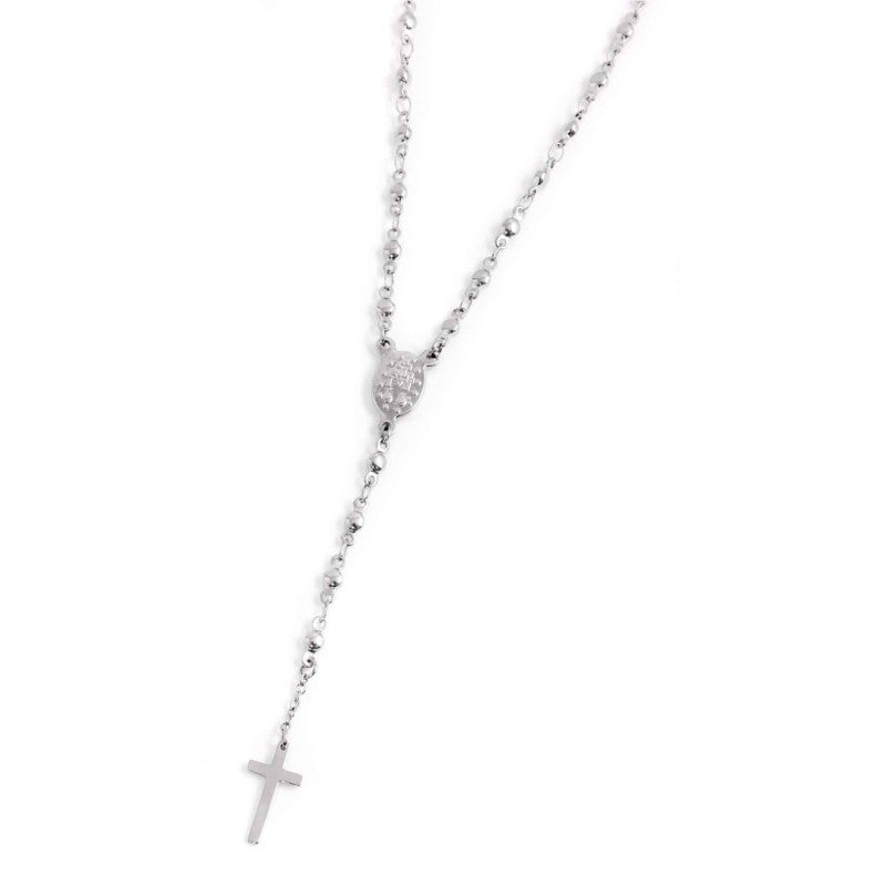 Collana rosario unisex Marlù in acciaio 33CO0004