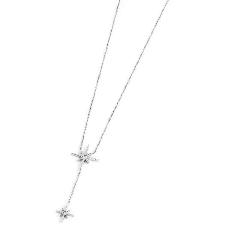 Collana donna Marlù collezione "Vision" in acciaio e cristalli 33CO0015