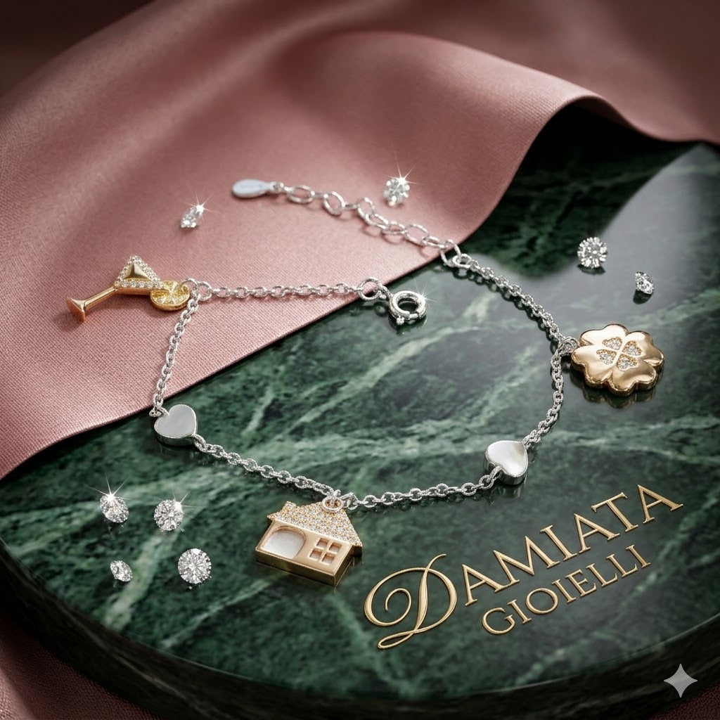 Bracciale donna Trova Gioielli in argento con zirconi 3749