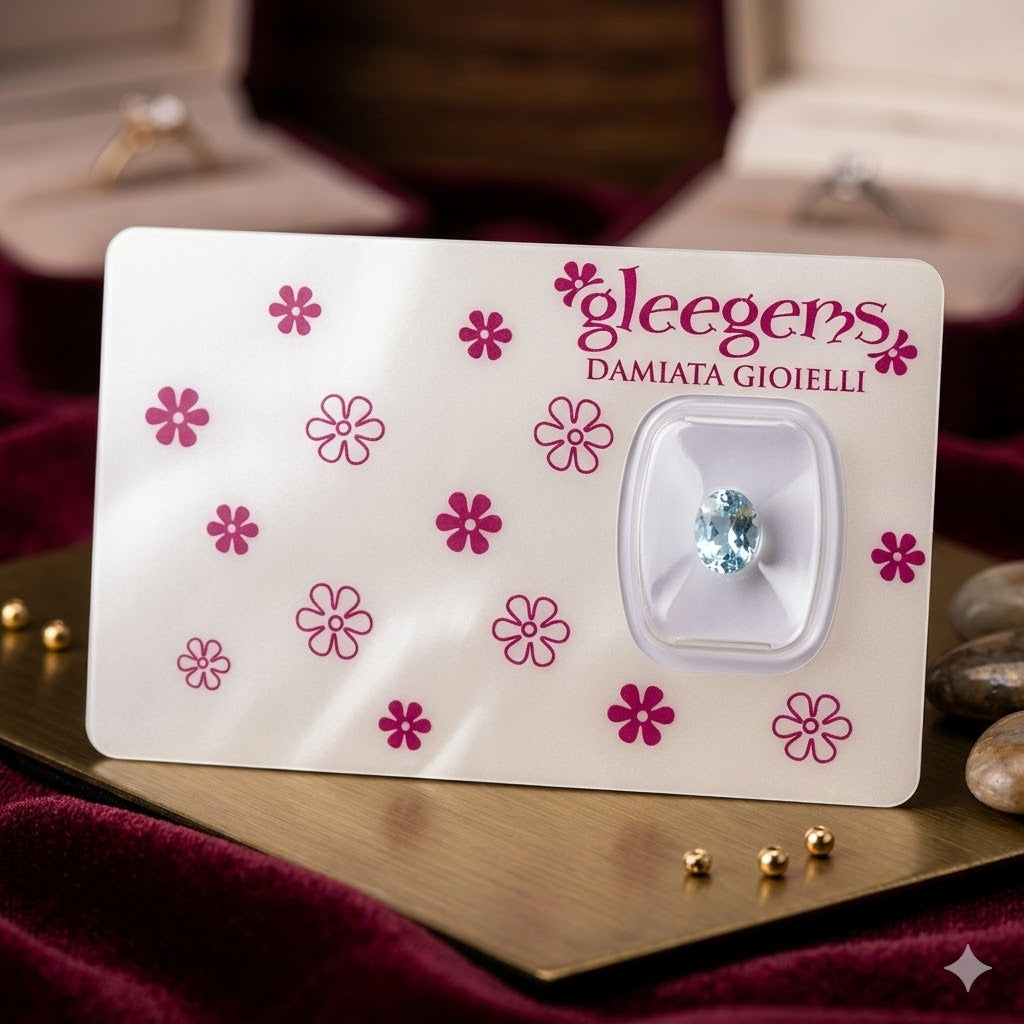 Acquamarina unisex Gleegems in blister da 1,10 carati ref. ACQ110