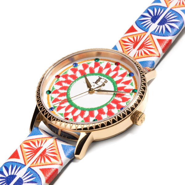 Orologio solo tempo donna Isola Bella Rosone in acciaio e pelle 40000001