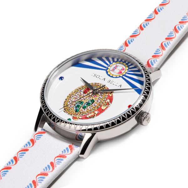 Orologio donna Isola Bella Tamburello in acciaio e pelle 40000008