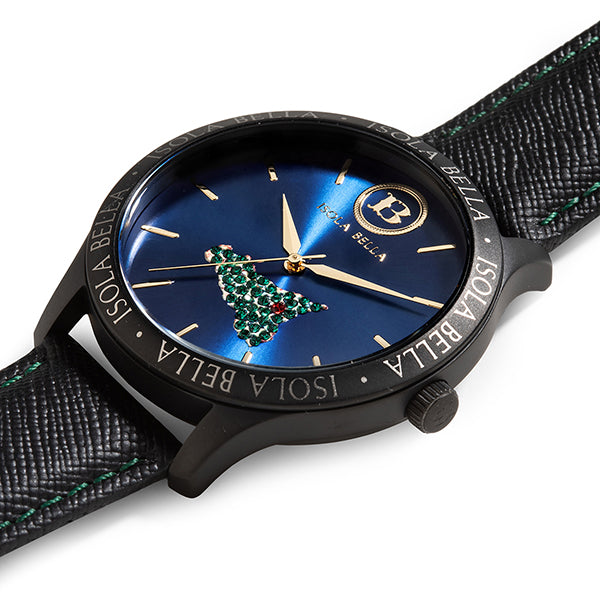 Orologio solo tempo unisex Isola Bella Sicilia in acciaio e pelle 40000030