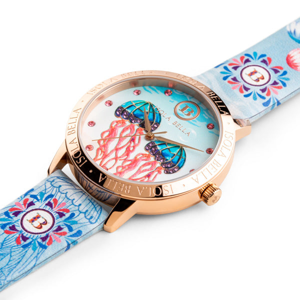 Orologio solo tempo donna Isola Bella Medusa in acciaio e pelle 40000038