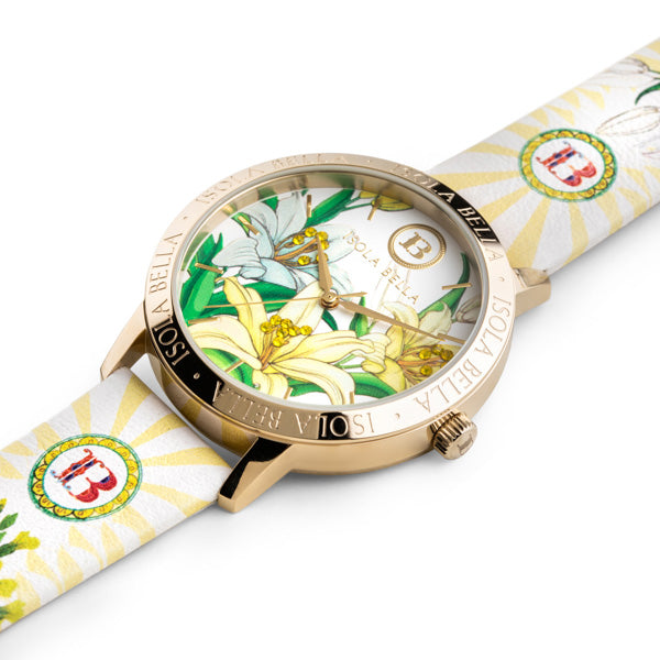 Orologio solo tempo donna Isola Bella in acciaio e pelle 40000045