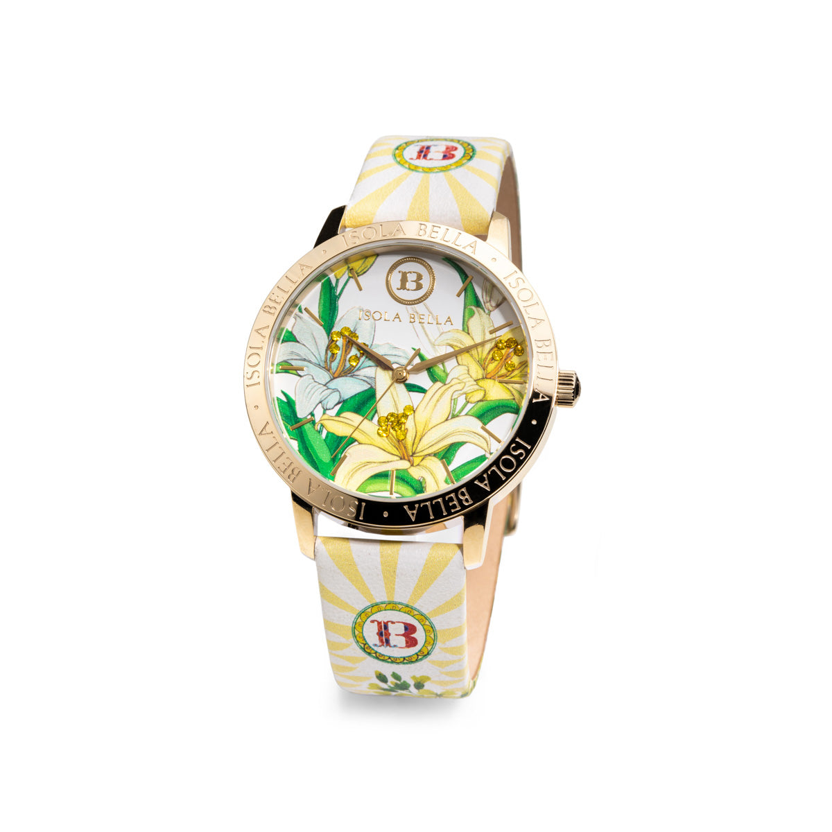 Orologio solo tempo donna Isola Bella in acciaio e pelle 40000045