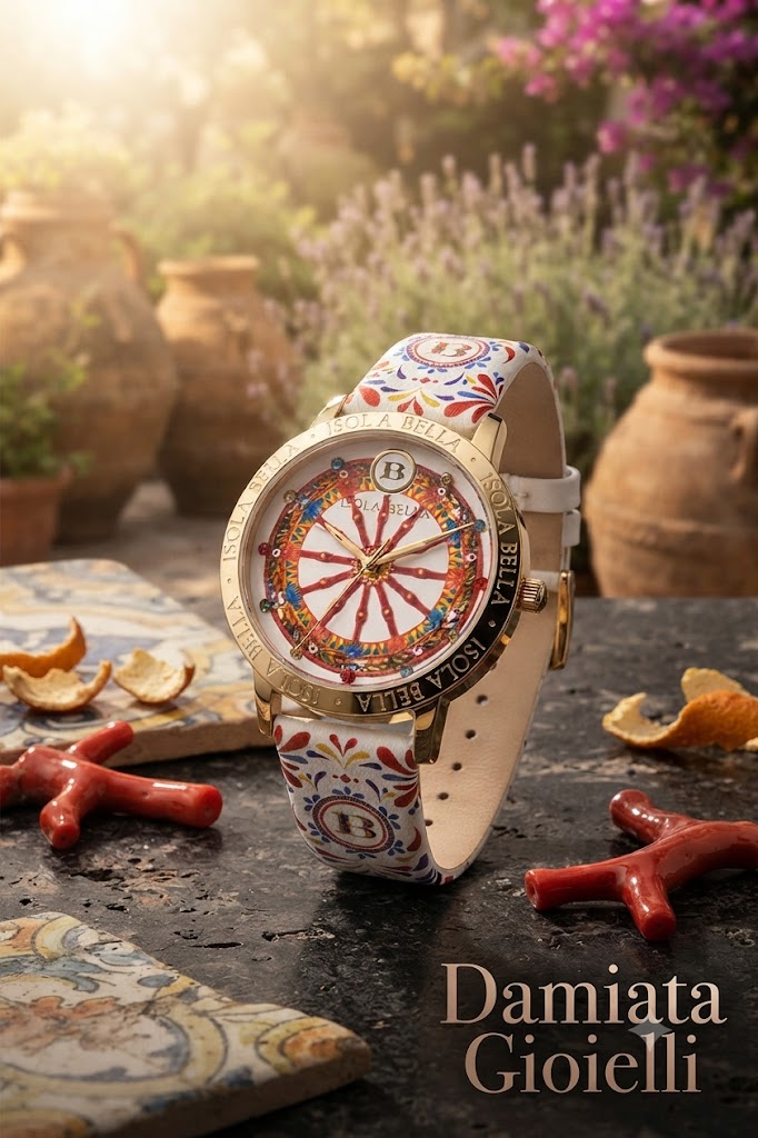 Orologio solo tempo donna Isola Bella Ruota in acciaio e pelle 40000085