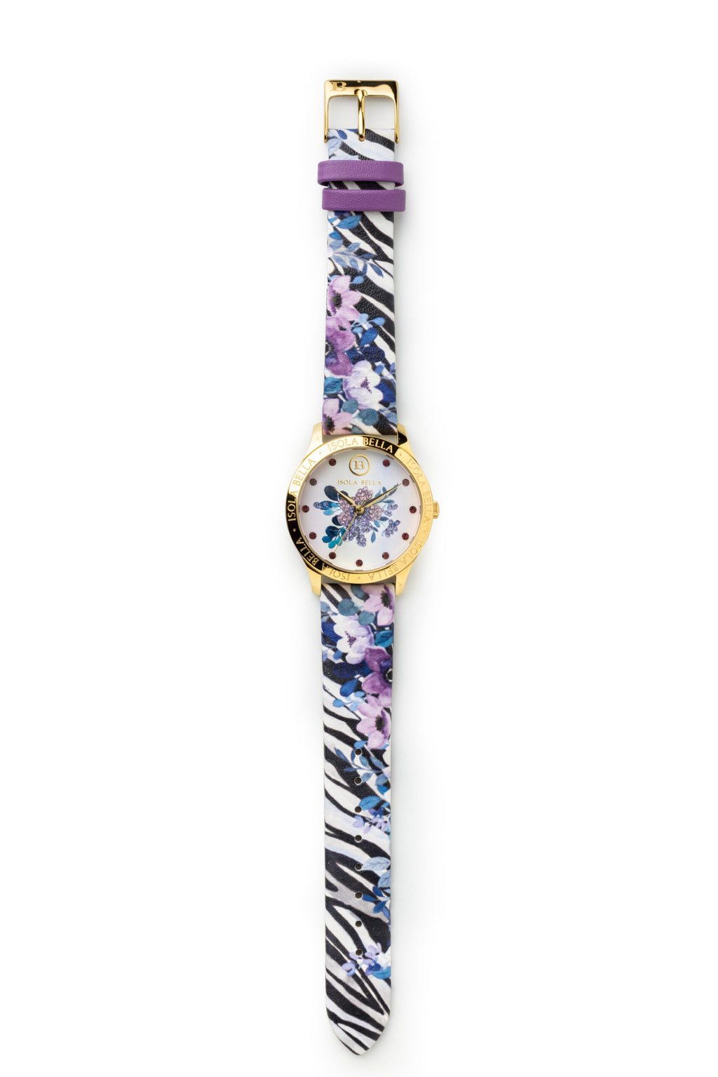 Orologio solo tempo donna Isola Bella Animalier Leopardato in acciaio e pelle 40000093