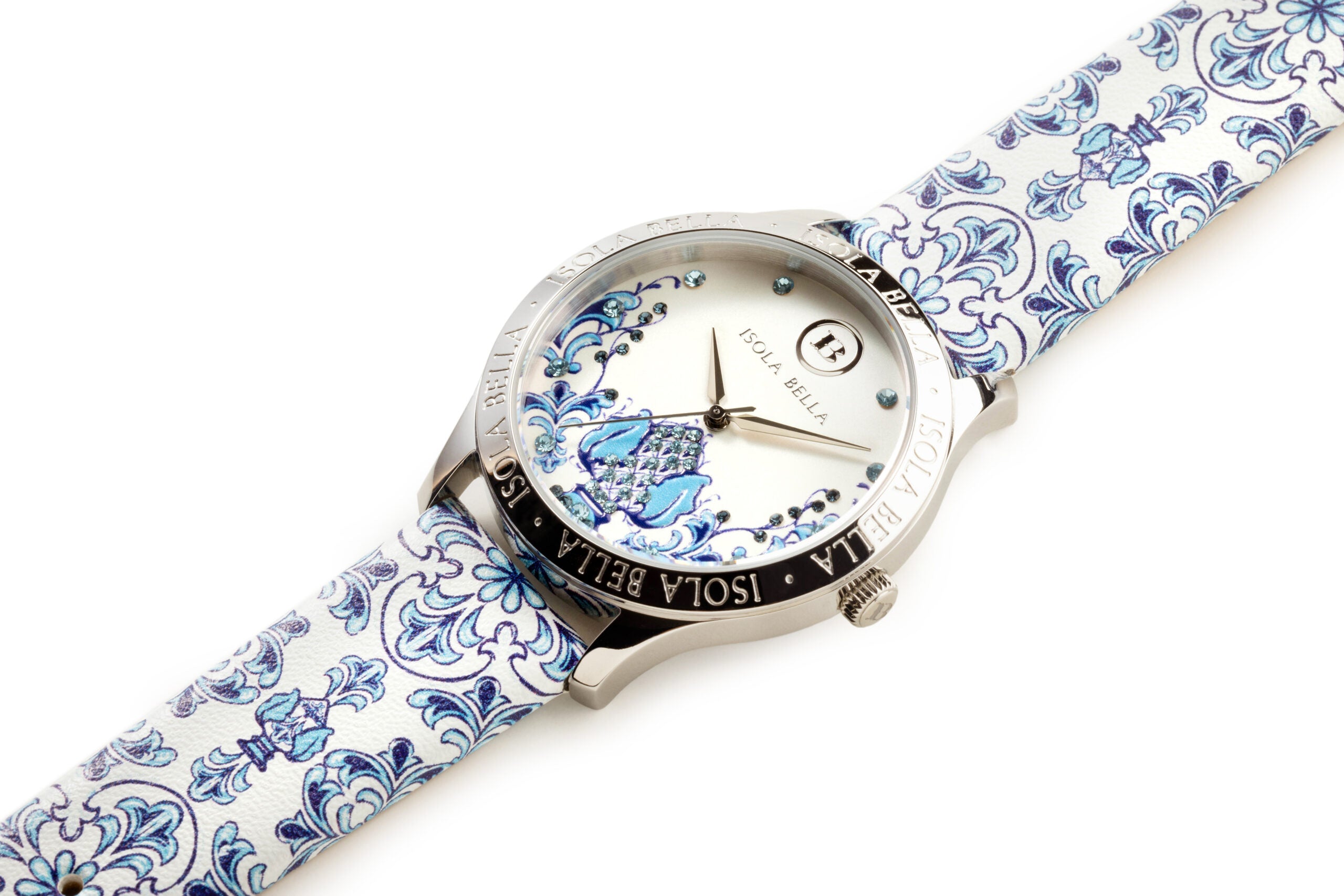 Orologio donna Isola Bella Pigna in acciaio e pelle 40000101