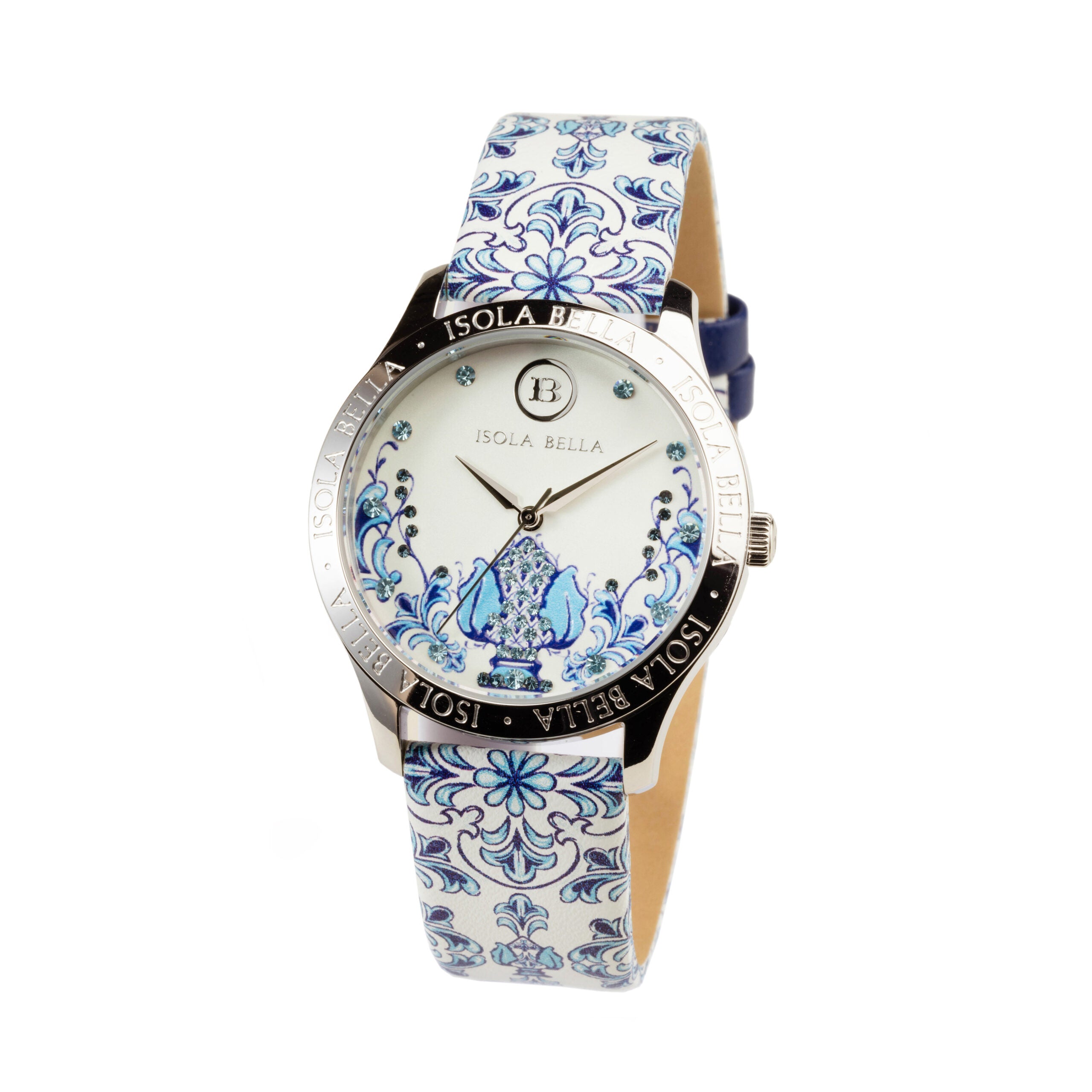 Orologio donna Isola Bella Pigna in acciaio e pelle 40000101