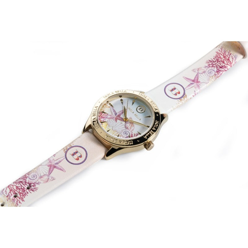 Orologio donna Isola Bella Fondale Marino in acciaio e pelle 40000116