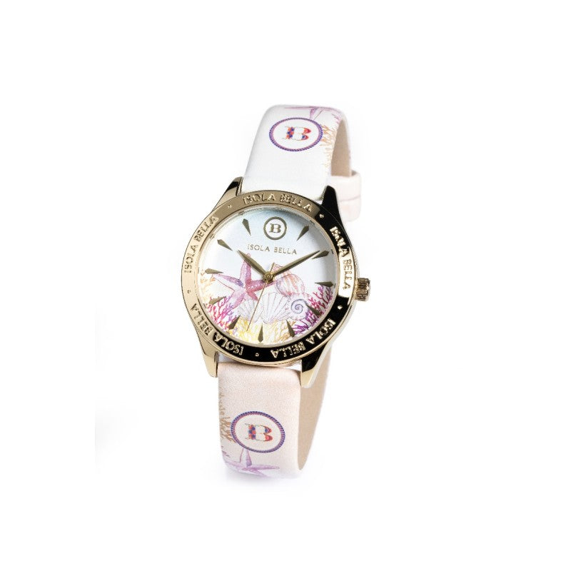 Orologio donna Isola Bella Fondale Marino in acciaio e pelle 40000116
