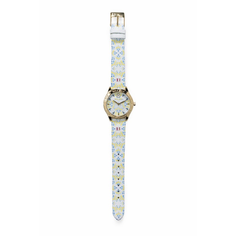 Orologio solo tempo donna Isola Bella Maiolica in acciaio e pelle 40000117