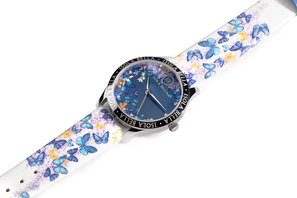 Orologio solo tempo donna Isola Bella Aurora in acciaio e pelle 40000123