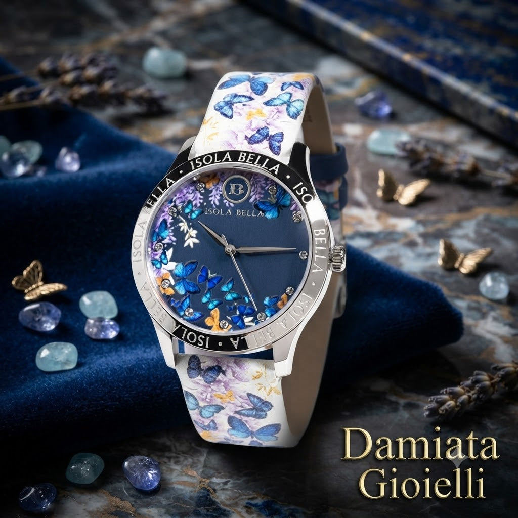 Orologio solo tempo donna Isola Bella Aurora in acciaio e pelle 40000123