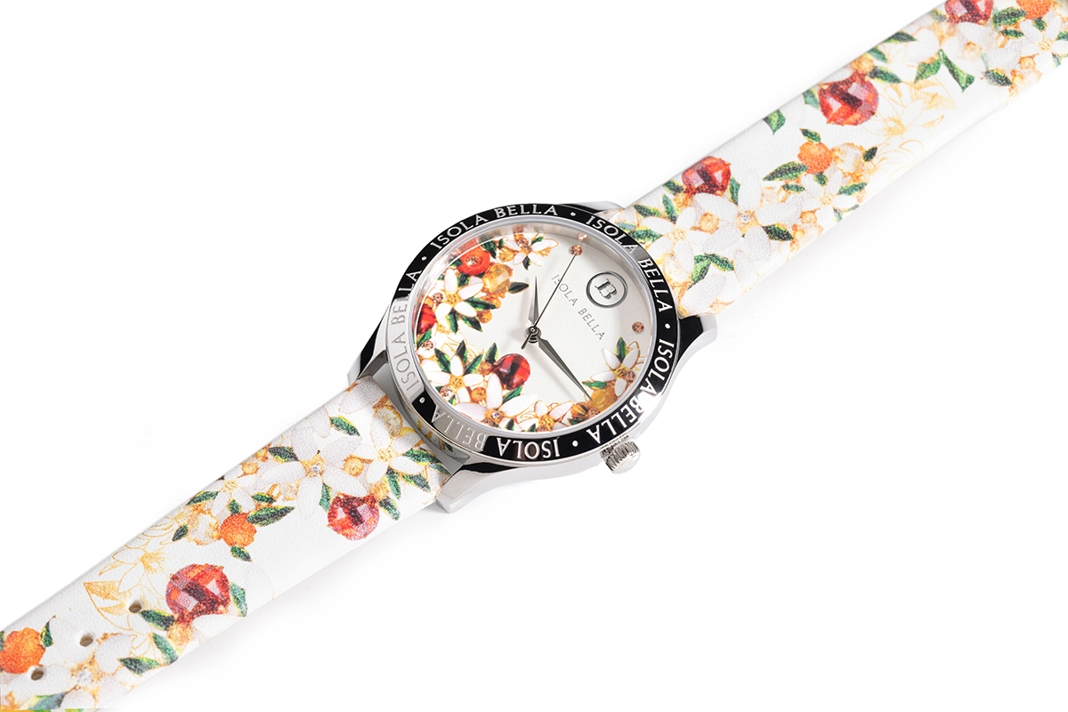 Orologio solo tempo donna Isola Bella in acciaio e pelle 40000124