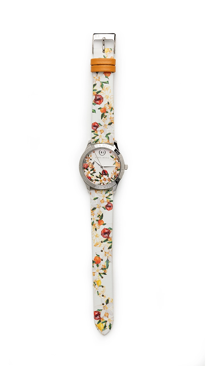 Orologio solo tempo donna Isola Bella in acciaio e pelle 40000124