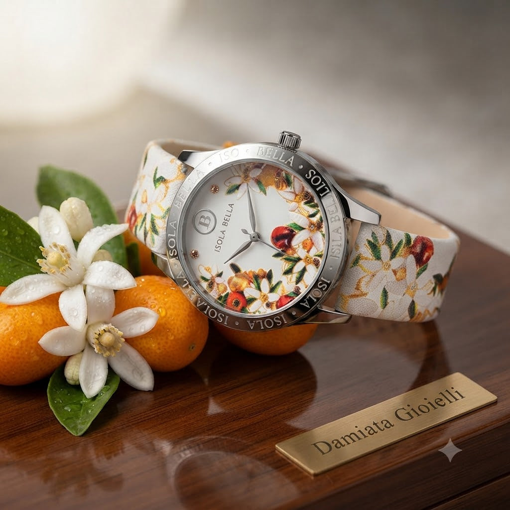 Orologio solo tempo donna Isola Bella in acciaio e pelle 40000124